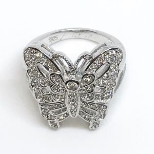 NEW Sterling Silver Butterfly Ring